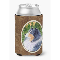 Sheltie Can or Bottle Beverage Insulator Hugger