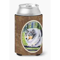 Sheltie Can or Bottle Beverage Insulator Hugger