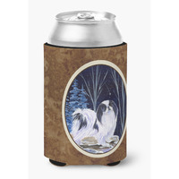 Starry Night Japanese Chin Can or Bottle Beverage Insulator Hugger