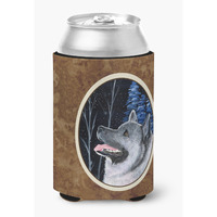 Starry Night Norwegian Elkhound Can or Bottle Beverage Insulator Hugger