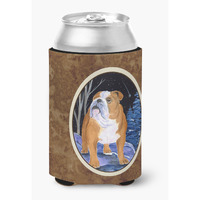 Starry Night English Bulldog Can or Bottle Beverage Insulator Hugger