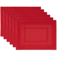 PLACEMAT PVC DOUBLEFRAME TANGO RED Set of 6