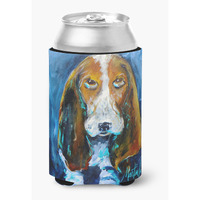 Dog - Basset Hound You talkin bout me Can or Bottle Beverage Insulator Hugger