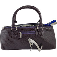 Picnic gift 3025-PP Wine clutch-Serpentes Insulated Single Bottle Wine Tote  Purple