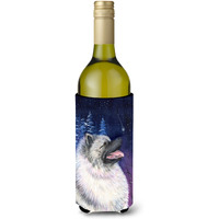 Starry Night Keeshond Wine Bottle Beverage Insulator Beverage Insulator Hugger