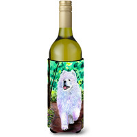 Samoyed Wine Bottle Beverage Insulator Beverage Insulator Hugger