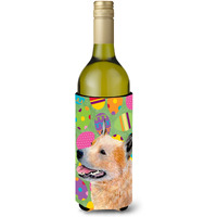 Australian Cattle Dog Easter Eggtravaganza Wine Bottle Beverage Insulator Beverage Insulator Hugger
