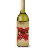 Hex marks the spot Halloween Wine Bottle Beverage Insulator Beverage Insulator Hugger