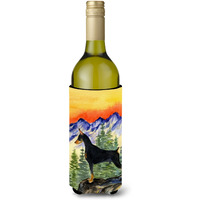Doberman Wine Bottle Beverage Insulator Beverage Insulator Hugger SS8284LITERK