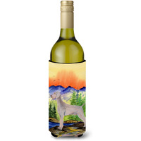Weimaraner Wine Bottle Beverage Insulator Beverage Insulator Hugger SS8267LITERK