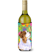 Australian Shepherd Easter Eggtravaganza Wine Bottle Beverage Insulator Beverage Insulator Hugger