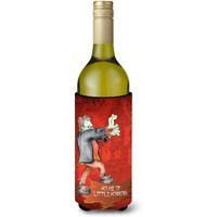 Little House of Horrors with Frankenstein Halloween Wine Bottle Beverage Insulator Beverage Insulator Hugger