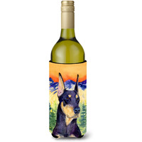 Doberman Wine Bottle Beverage Insulator Beverage Insulator Hugger SS8658LITERK