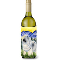 Keeshond Wine Bottle Beverage Insulator Beverage Insulator Hugger SS8323LITERK
