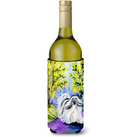 Tibetan Terrier Wine Bottle Beverage Insulator Beverage Insulator Hugger SS8643LITERK