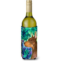Doberman Wine Bottle Beverage Insulator Beverage Insulator Hugger SS8457LITERK