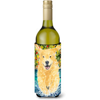 Golden Retriever Wine Bottle Beverage Insulator Beverage Insulator Hugger SS8978LITERK