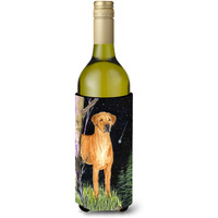 Starry Night Rhodesian Ridgeback Wine Bottle Beverage Insulator Beverage Insulator Hugger
