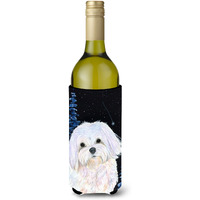 Starry Night Maltese Wine Bottle Beverage Insulator Beverage Insulator Hugger SS8460LITERK