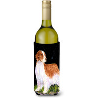 Starry Night Welsh Springer Spaniel Wine Bottle Beverage Insulator Beverage Insulator Hugger