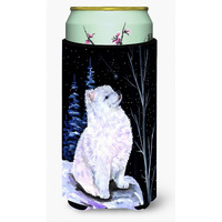 Starry Night American Eskimo  Tall Boy Beverage Insulator Beverage Insulator Hugger