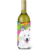 American Eskimo Easter Eggtravaganza Wine Bottle Beverage Insulator Beverage Insulator Hugger