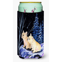 Starry Night French Bulldog  Tall Boy Beverage Insulator Beverage Insulator Hugger