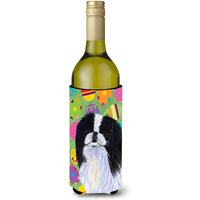 Japanese Chin Easter Eggtravaganza Wine Bottle Beverage Insulator Beverage Insulator Hugger