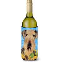 Airedale Wine Bottle Beverage Insulator Beverage Insulator Hugger