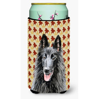 Belgian Sheepdog Fall Leaves Portrait  Tall Boy Beverage Insulator Beverage Insulator Hugger