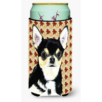 Chihuahua Fall Leaves Portrait  Tall Boy Beverage Insulator Beverage Insulator Hugger