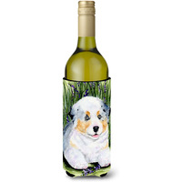 Australian Shepherd Wine Bottle Beverage Insulator Beverage Insulator Hugger SS8005LITERK