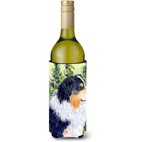 Australian Shepherd Wine Bottle Beverage Insulator Beverage Insulator Hugger SS8737LITERK