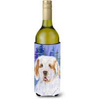 Clumber Spaniel Wine Bottle Beverage Insulator Beverage Insulator Hugger SS8008LITERK