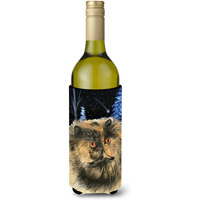 Starry Night Cat - Persian Wine Bottle Beverage Insulator Beverage Insulator Hugger SS8408LITERK