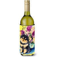 Pomeranian Wine Bottle Beverage Insulator Beverage Insulator Hugger SS8290LITERK