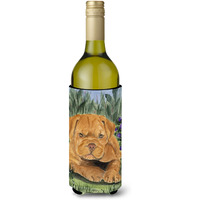 Dogue de Bordeaux Wine Bottle Beverage Insulator Beverage Insulator Hugger SS8032LITERK