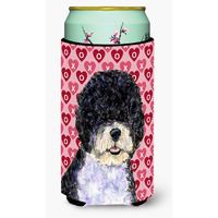 Portuguese Water Dog Hearts Love Valentines Day  Tall Boy Beverage Insulator Beverage Insulator Hugger