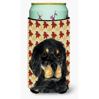 Gordon Setter Fall Leaves Portrait  Tall Boy Beverage Insulator Beverage Insulator Hugger