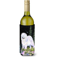 Starry Night Samoyed Wine Bottle Beverage Insulator Beverage Insulator Hugger SS8498LITERK