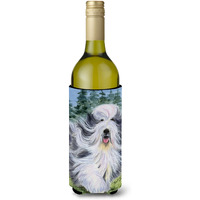 Bearded Collie Wine Bottle Beverage Insulator Beverage Insulator Hugger SS8037LITERK