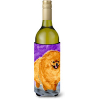 Pomeranian Wine Bottle Beverage Insulator Beverage Insulator Hugger SS8681LITERK