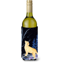 Starry Night Golden Retriever Wine Bottle Beverage Insulator Beverage Insulator Hugger
