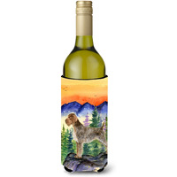 German Wirehaired Pointer Wine Bottle Beverage Insulator Beverage Insulator Hugger