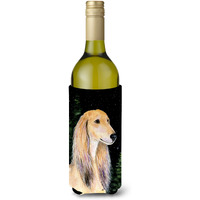 Starry Night Saluki Wine Bottle Beverage Insulator Beverage Insulator Hugger