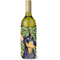 Doberman Wine Bottle Beverage Insulator Beverage Insulator Hugger SS8812LITERK