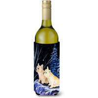 Starry Night French Bulldog Wine Bottle Beverage Insulator Beverage Insulator Hugger