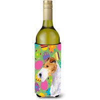 Fox Terrier Easter Eggtravaganza Wine Bottle Beverage Insulator Beverage Insulator Hugger