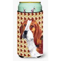 Beagle Fall Leaves Portrait  Tall Boy Beverage Insulator Beverage Insulator Hugger
