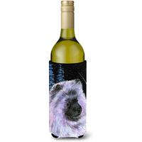 Starry Night Keeshond Wine Bottle Beverage Insulator Beverage Insulator Hugger SS8412LITERK